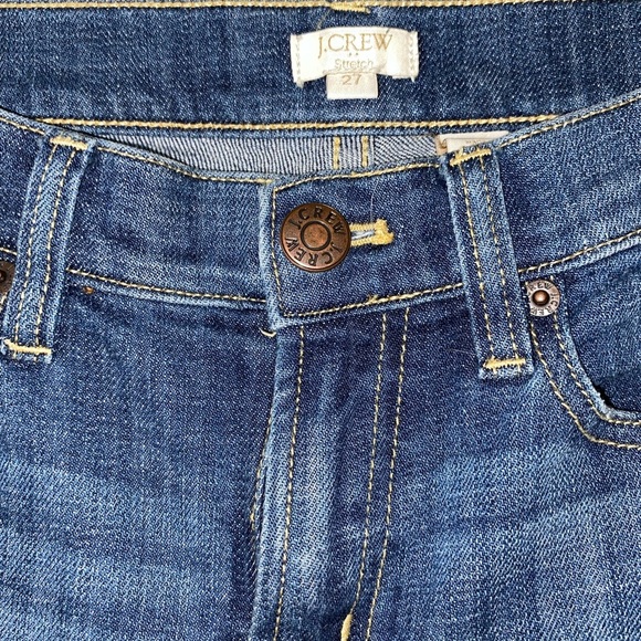 J Crew Factory Mid Rise Jeans Size 27 Skinny Distressed - Picture 3 of 7